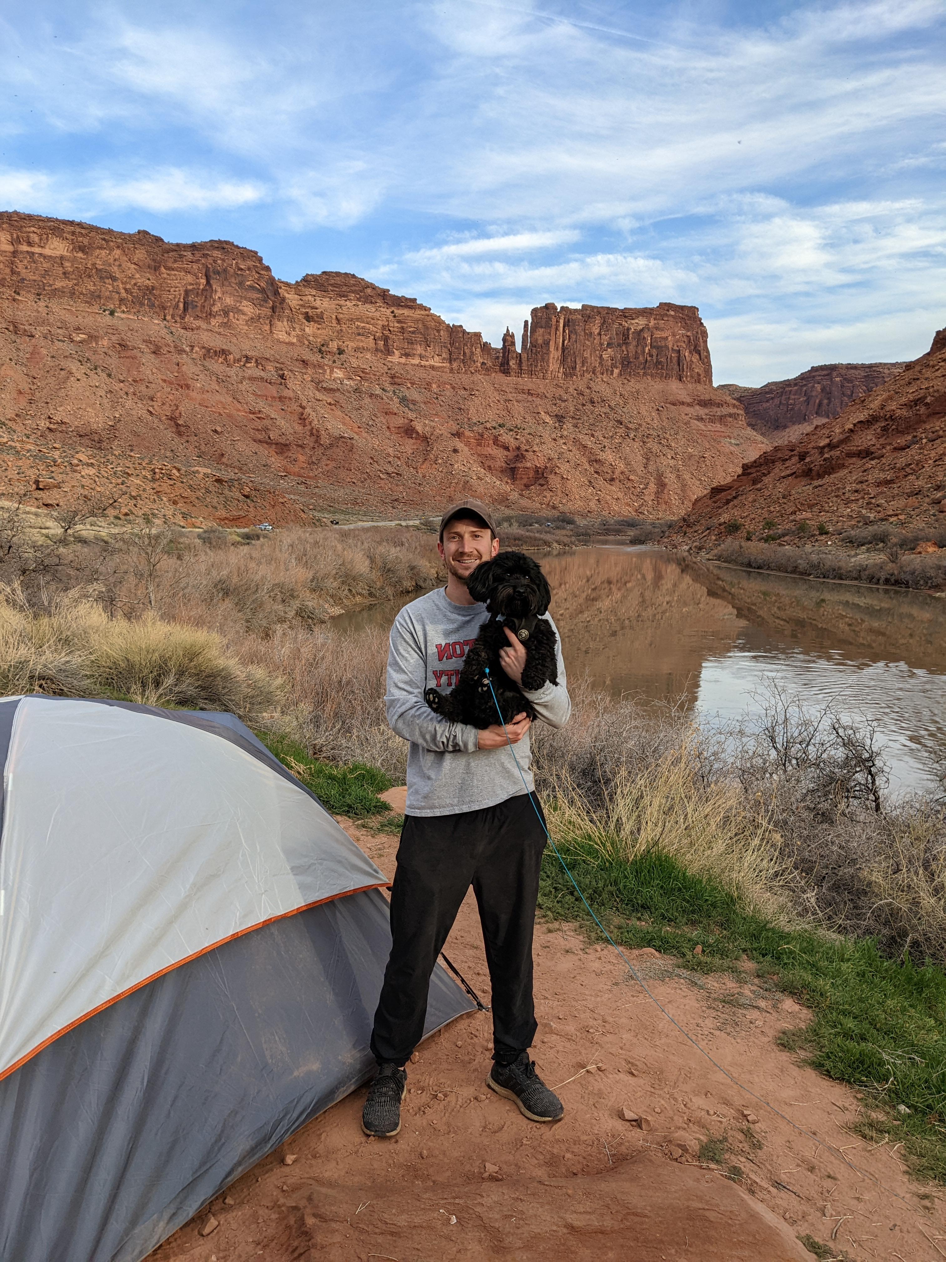 Camping with my dog in beautiful western Colorado!